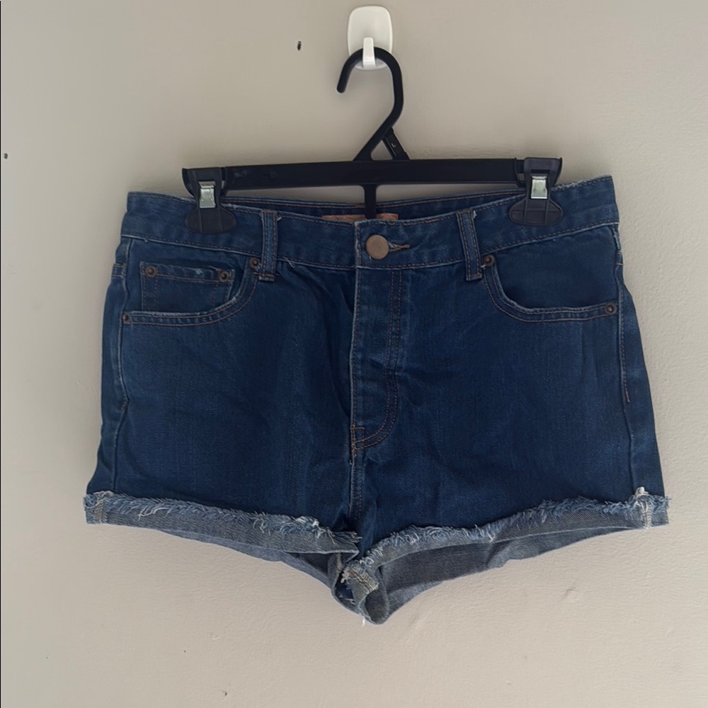 Free Heart Classic Blue Denim Women's Jean Shorts